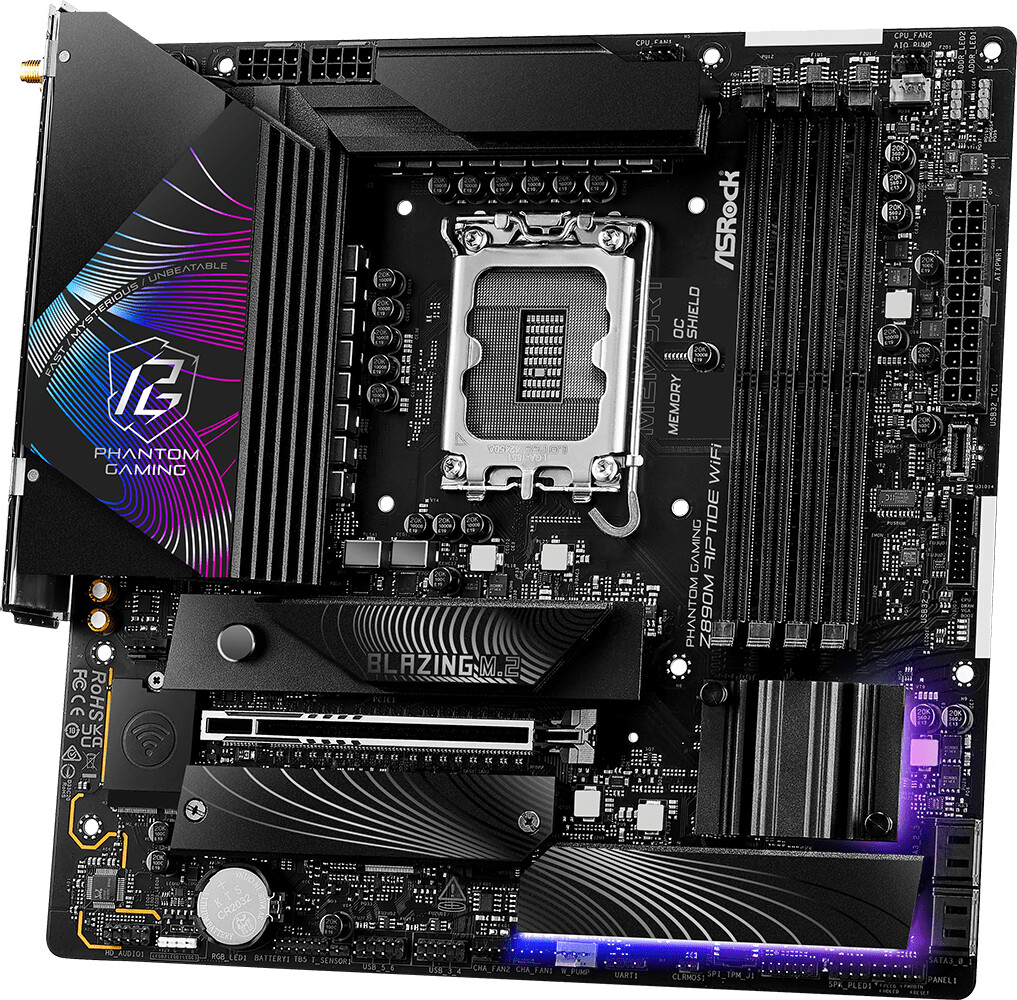 ASRock Phantom Gaming Z890M Riptide WiFi Mainboard