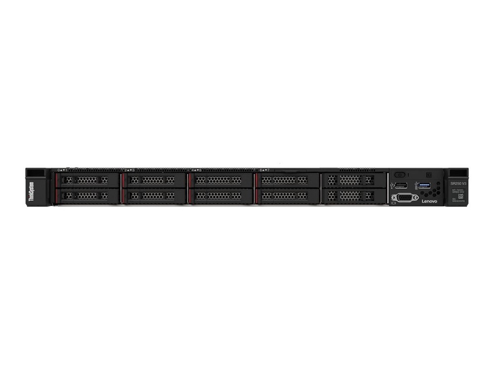 Lenovo ThinkSystem SR250 V3 - Server - Rack-Montage - 1U - 1-Weg - 1 x Xeon 6353P - RAM 32 GB - Hot-Swap (2.5")