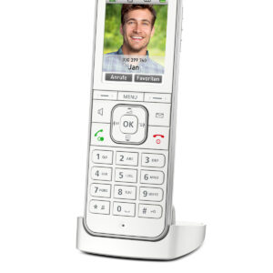 FRITZ!Fon C6 DECT-Telefon, Weiß [Farbdisplay 180 ppi, beleuchtete Tastatur]