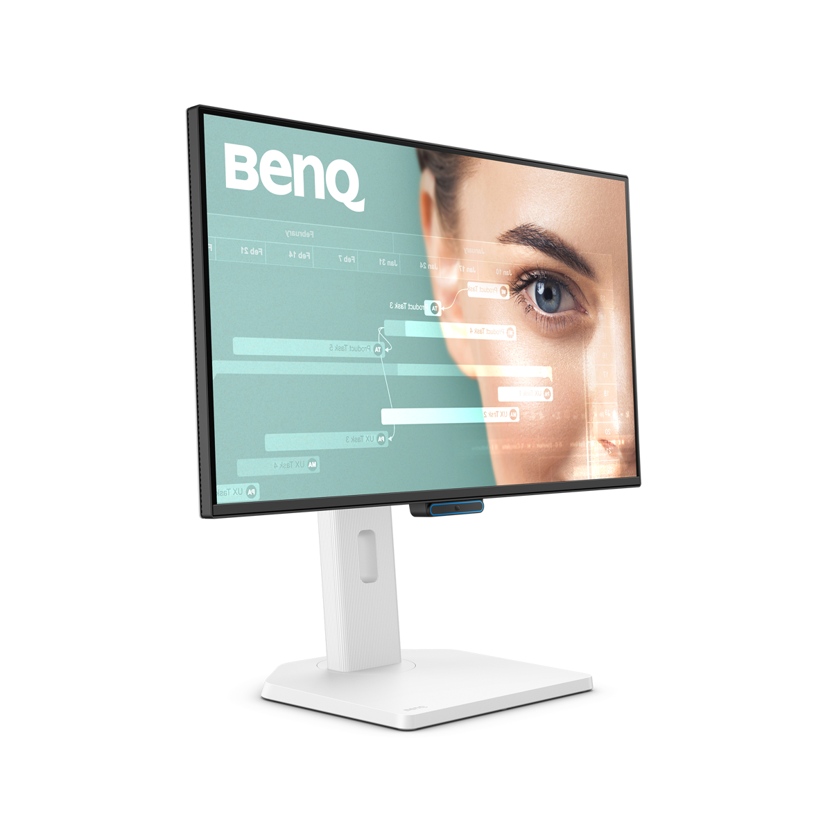 BenQ GW2490TC Office Monitor 60,45 cm (23,8 Zoll) schwarz/weiß FHD, 16:9, 5 ms, 250 cd/m², IPS, 1× USB-C