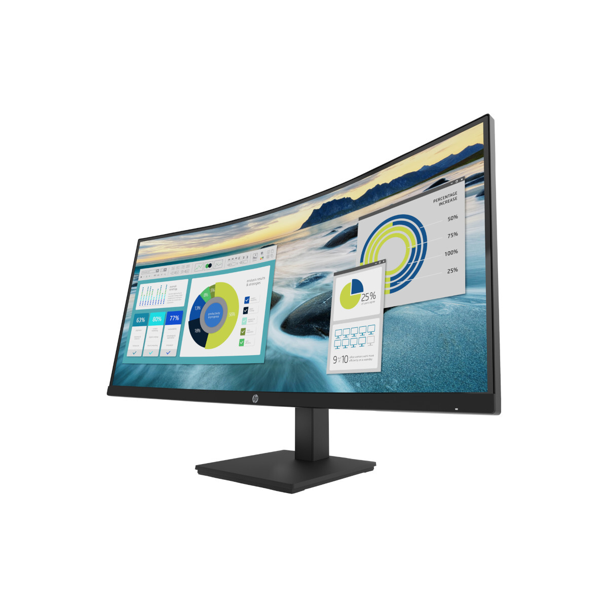 HP P34hc G4 Office Monitor - Curved, USB-C