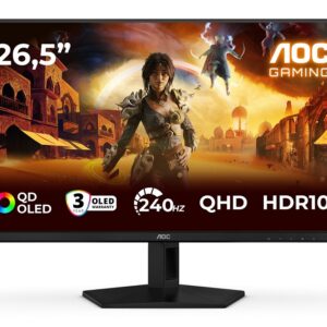 AOC G4 Q27G41ZDF – 67.3 cm (26.5″) 2560 x 1440 Pixel Quad HD QD-OLED Black, Red