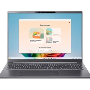 Acer Aspire 16 AI A16-11M-X04K, 16″ WUXGA Notebook, Qualcomm Snapdragon X X1-26-100, 16 GB RAM, 512 GB SSD, W11H