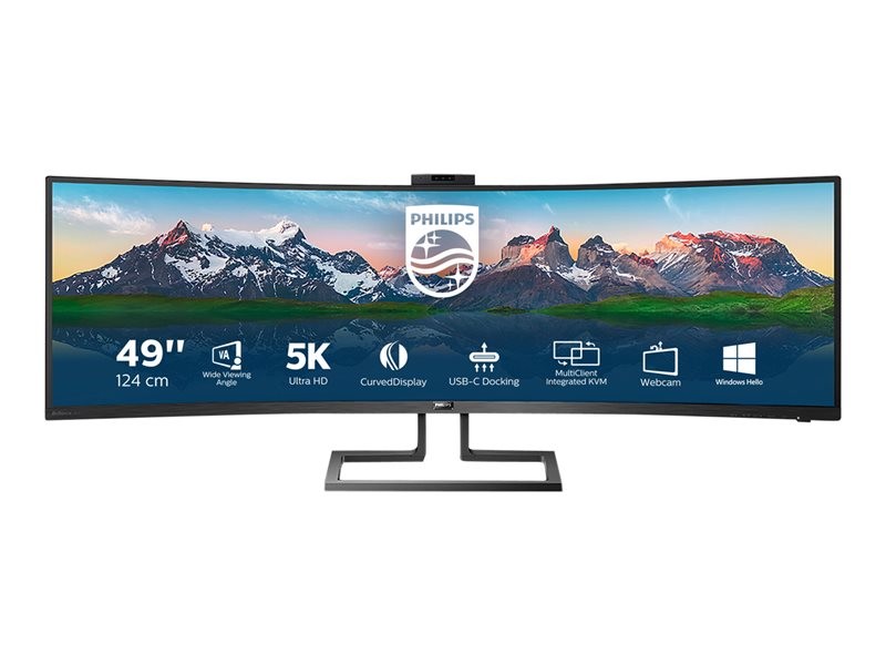 Philips Brilliance P-line 499P9H - LED-Monitor - gebogen - 124.5 cm (49") - HDR