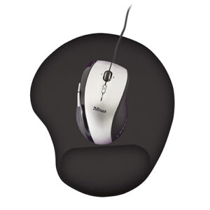 TRUST Gel mousepad Bigfoot, ergonomic, black