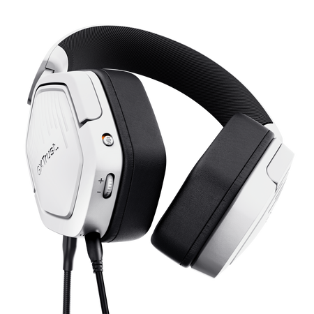 Trust Gaming GXT492W Carus Gaming Headset Leistungsstarkes, komfortables Over-Ear-Gaming-Headset für PC, Laptop und Konsolen, weiß