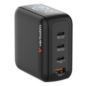 Verbatim Mini GaN Charger 140W with Display