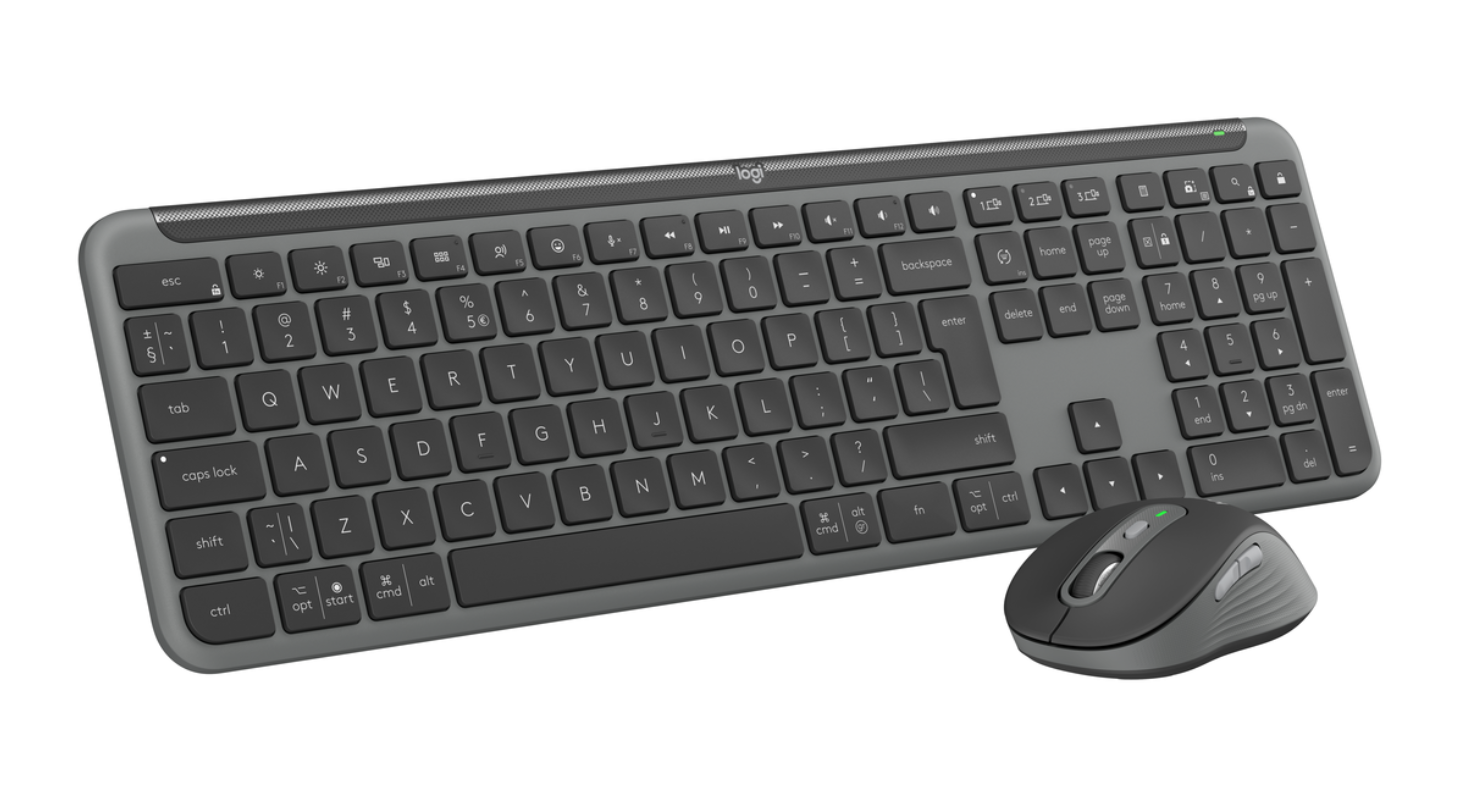 Logitech Signature Slim Combo MK950 for Business Wireless Keyboard/Mouse Combination, Bluetooth, incl. Logi Bolt USB-A receiver