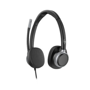 HP Poly Mission 625 Wired stereo USB headset AI-powered suppression of transmission noise, super broadband audio, Microsoft Teams-cert