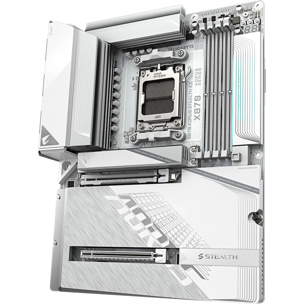 GIGABYTE X870 AORUS Stealth ICE Mainboard Base AM5