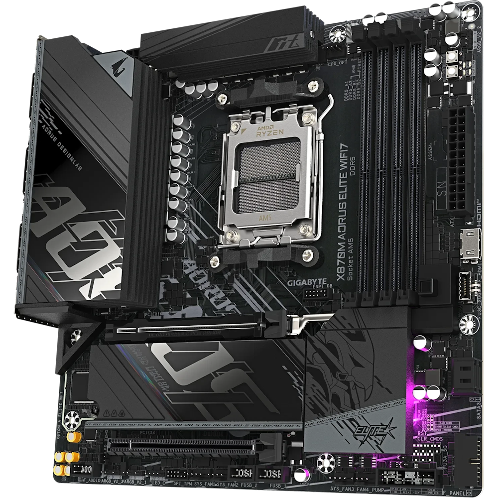 GIGABYTE X870M AORUS Elite WIFI7 Mainboard Sockel AM5