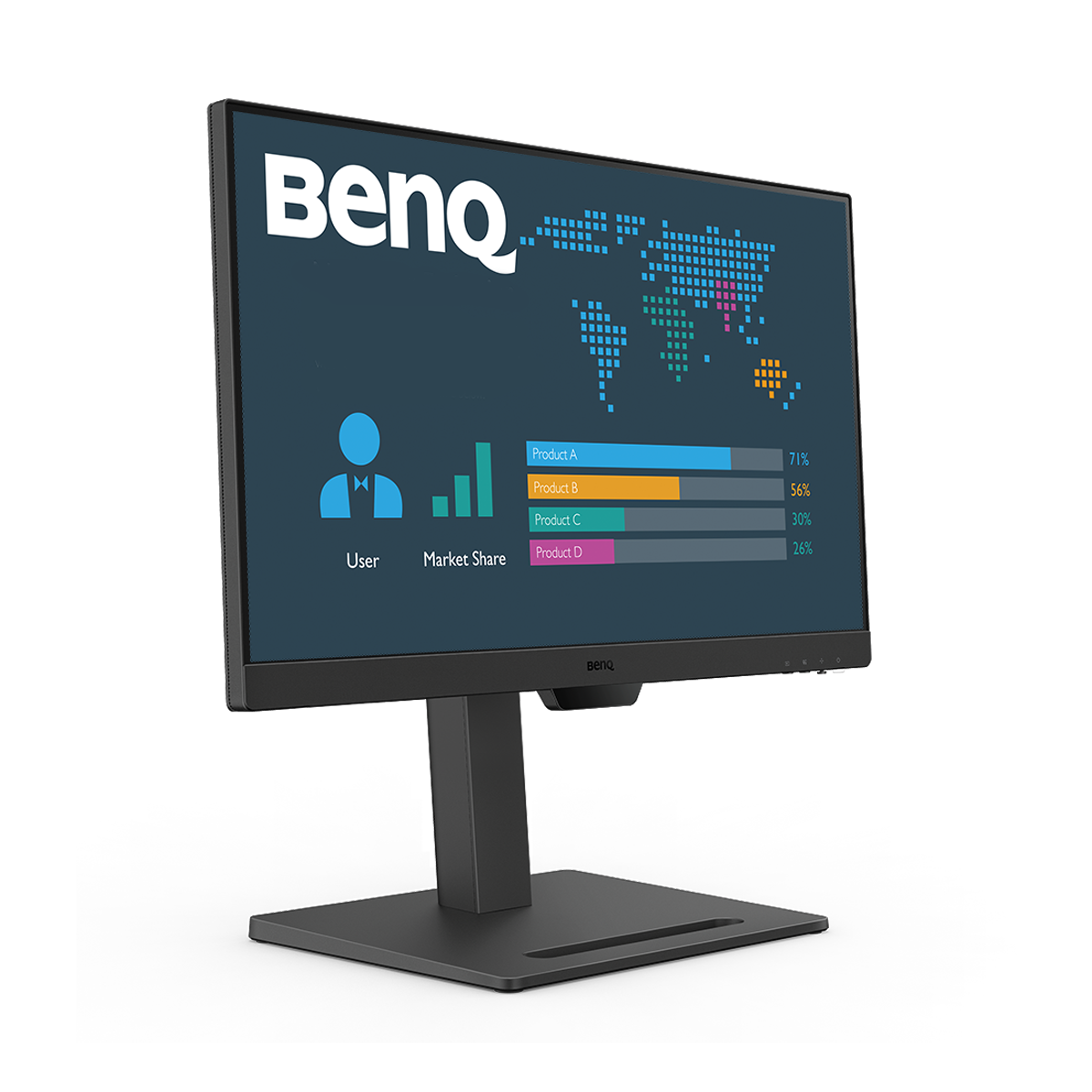 BenQ BL2490T LED Monitor 1920 x 1080 Full HD (1080p) @ 100 Hz - IPS - 250 cd/m² - 1300:1 - 5 ms - 2xHDMI, DisplayPort - Lautsprecher
