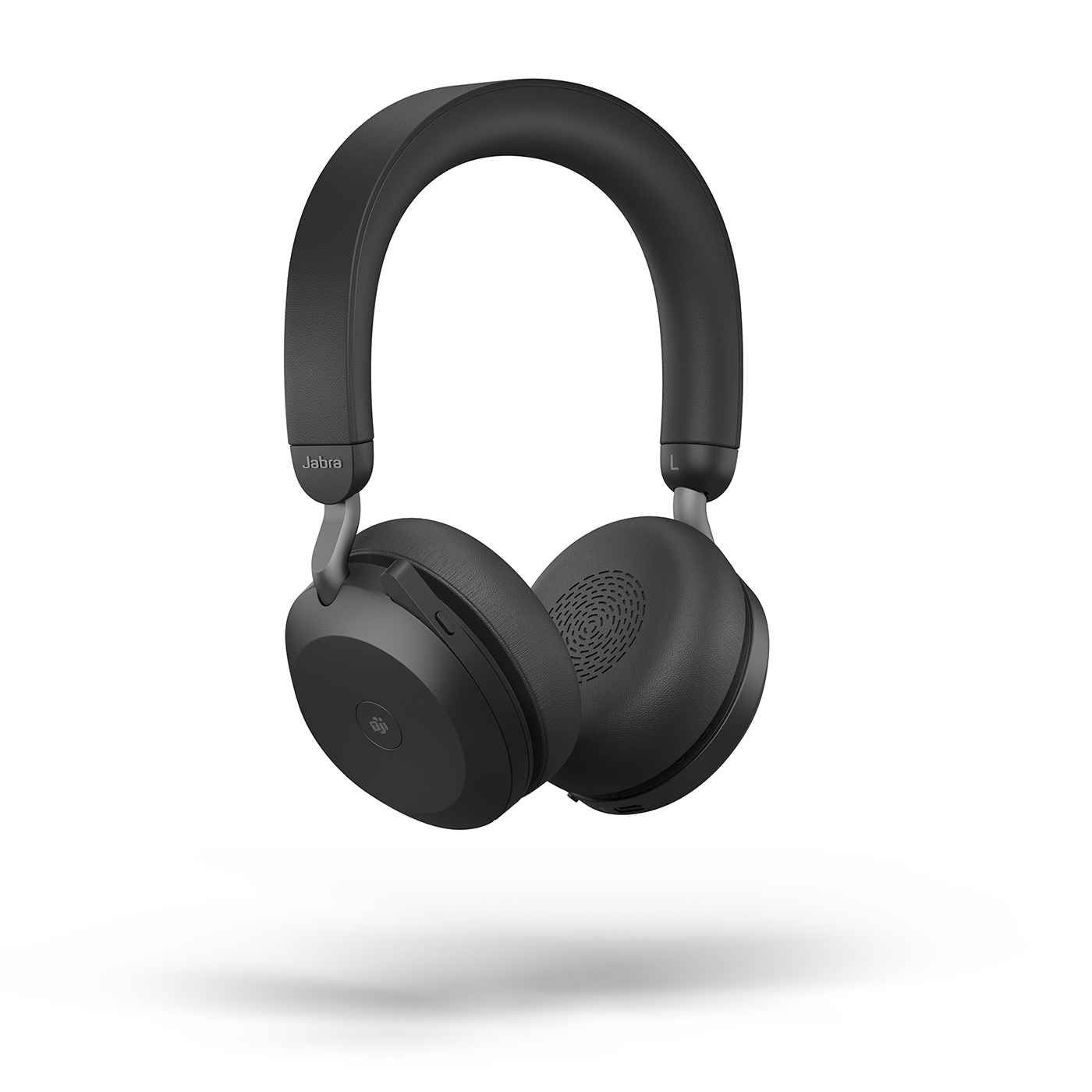 Jabra Evolve2 75 Headset, USB-A Kabellos, Bluetooth, Schwarz, mit Ladestation [MS zertifiziert]