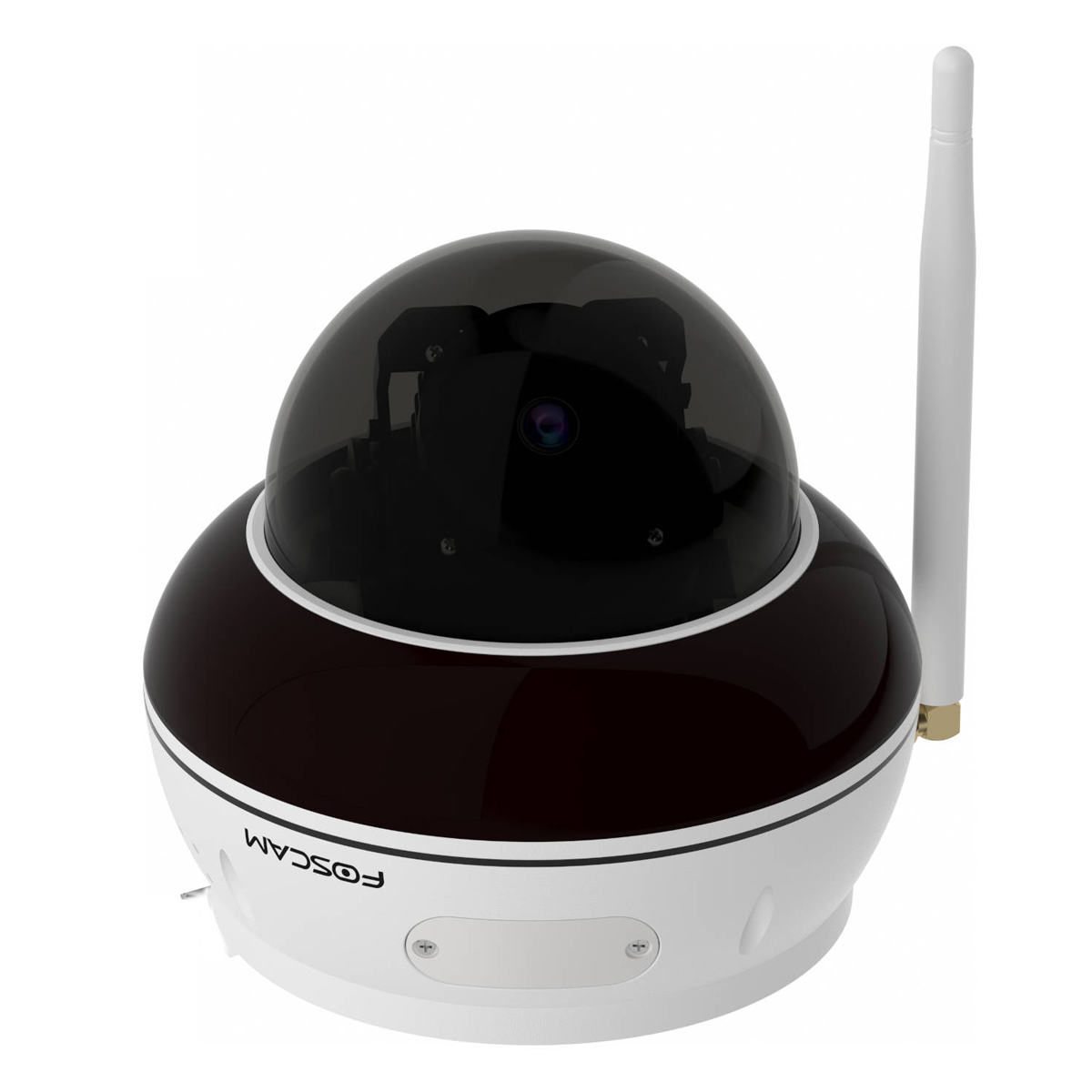 Foscam D8T WLAN Überwachungskamera Weiß 8MP (3840x2160), WiFi 6 Dualband, PT-Funktion, KI-unterstützte Erkennung, IK10 Vandalismus-Schutz