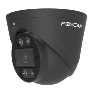 Foscam T8EP surveillance camera Black 8MP (3840×2160), PoE, Integrated headlamp and siren