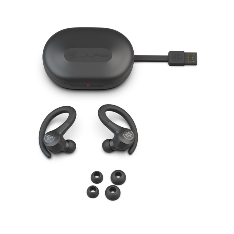 JLab GO Air Sport True Wireless In Ear-Sport Headphones Sweat and splash water protected, 32+ hours of playtime