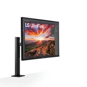 LG 32UN880K-B Ergo Monitor – 4K UHD-IPS, pivot, height adjustment – HDMI, DisplayPort 1.4, USB-C