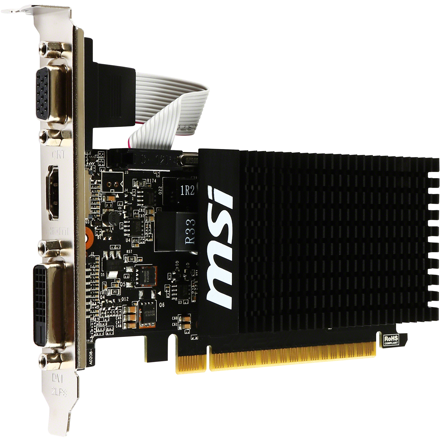 MSI GeForce GT 710 2GD3H LP 2GB DDR3 graphics card – VGA/DVI/HDMI
