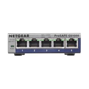 NETGEAR GS105Ev2 Plus Switch [5x Gigabit Ethernet]