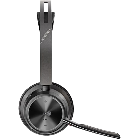 Poly Voyager Focus 2 Bluetooth headset MS Teams certified, Hybrid Active Noise Cancellation (ANC), 6 microphones, microphone noise suppression,incl