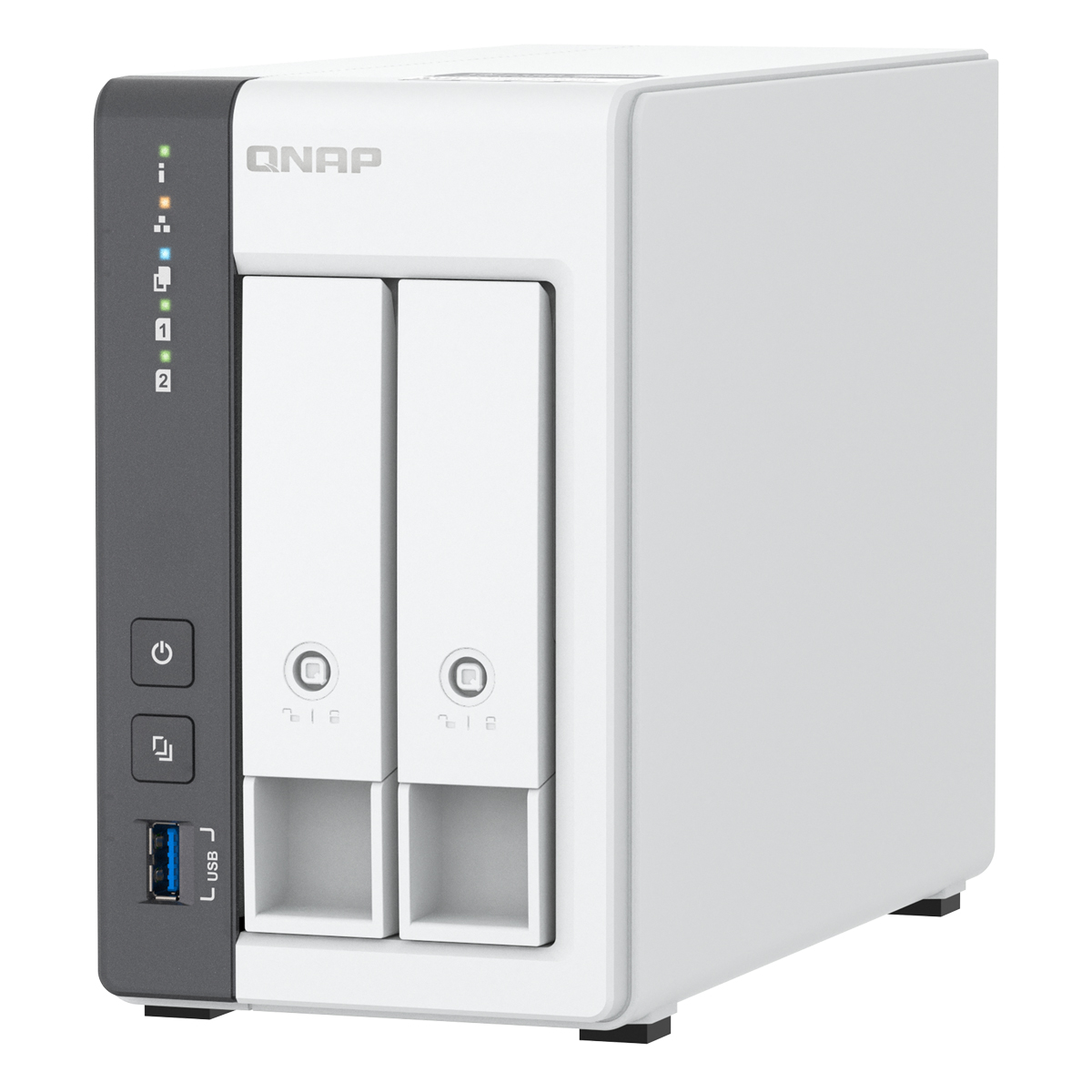 QNAP TS-216G 8TB Seagate IronWolf NAS-Bundle NAS inkl. 2x 4TB Seagate IronWolf 3.5 Zoll SATA Festplatte