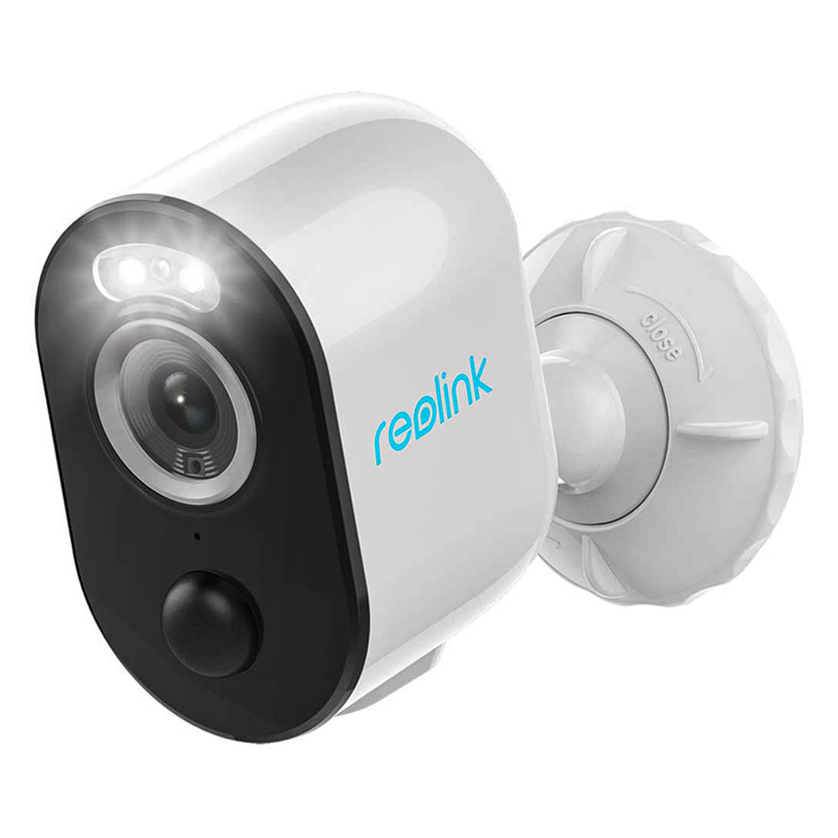 Reolink Argus Series B330 Wi-Fi surveillance camera with solar panel 5MP (2880×1616), battery power, IP65 weather protection, night vision in color, intelligent er