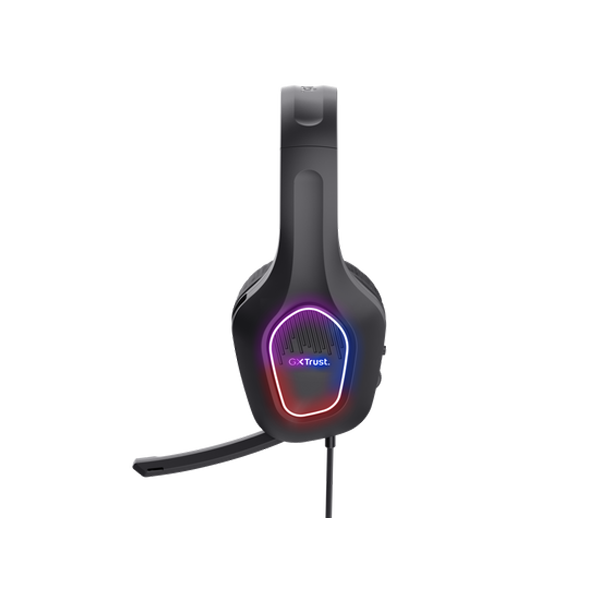 Trust Gaming GXT416 Zirox RGB Headset Lightweight over-ear gaming headset with multi-color LED lighting