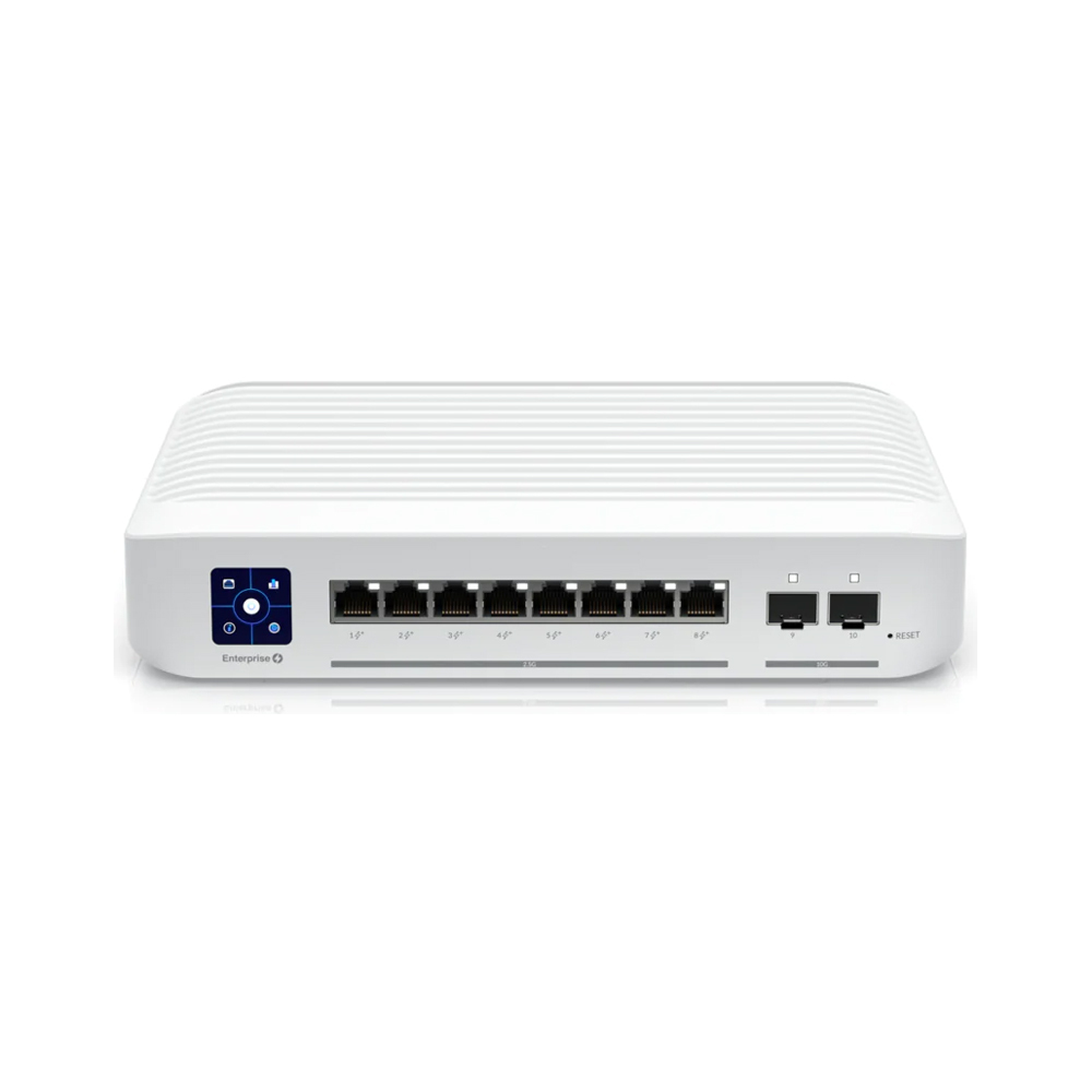 Ubiquiti Enterprise 8-Port PoE Managed Switch 8x 2.5 Gbit/s Ethernet (8x PoE+, max. 120W), 2x 10 Gbit/s SFP+