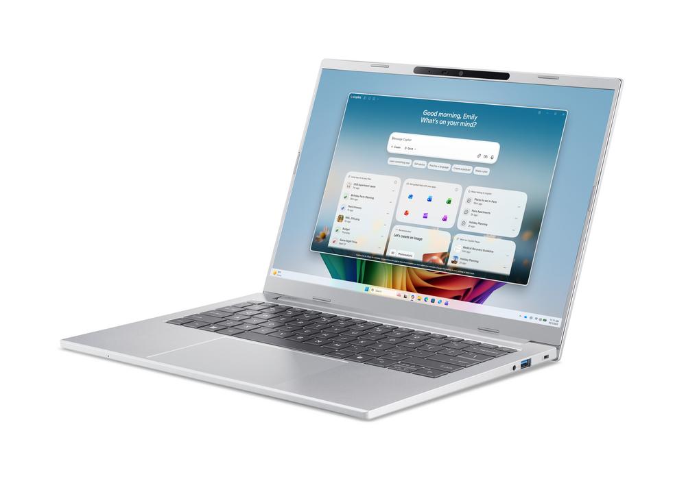 Acer Aspire 14 AI OLED (A14-I71M-75B3) Copilot+ PC 14,0" WUXGA, OLED, Intel Core Ultra 7-355 (49 TOPS), 16GB RAM, 512GB SSD, Windows 11 Home