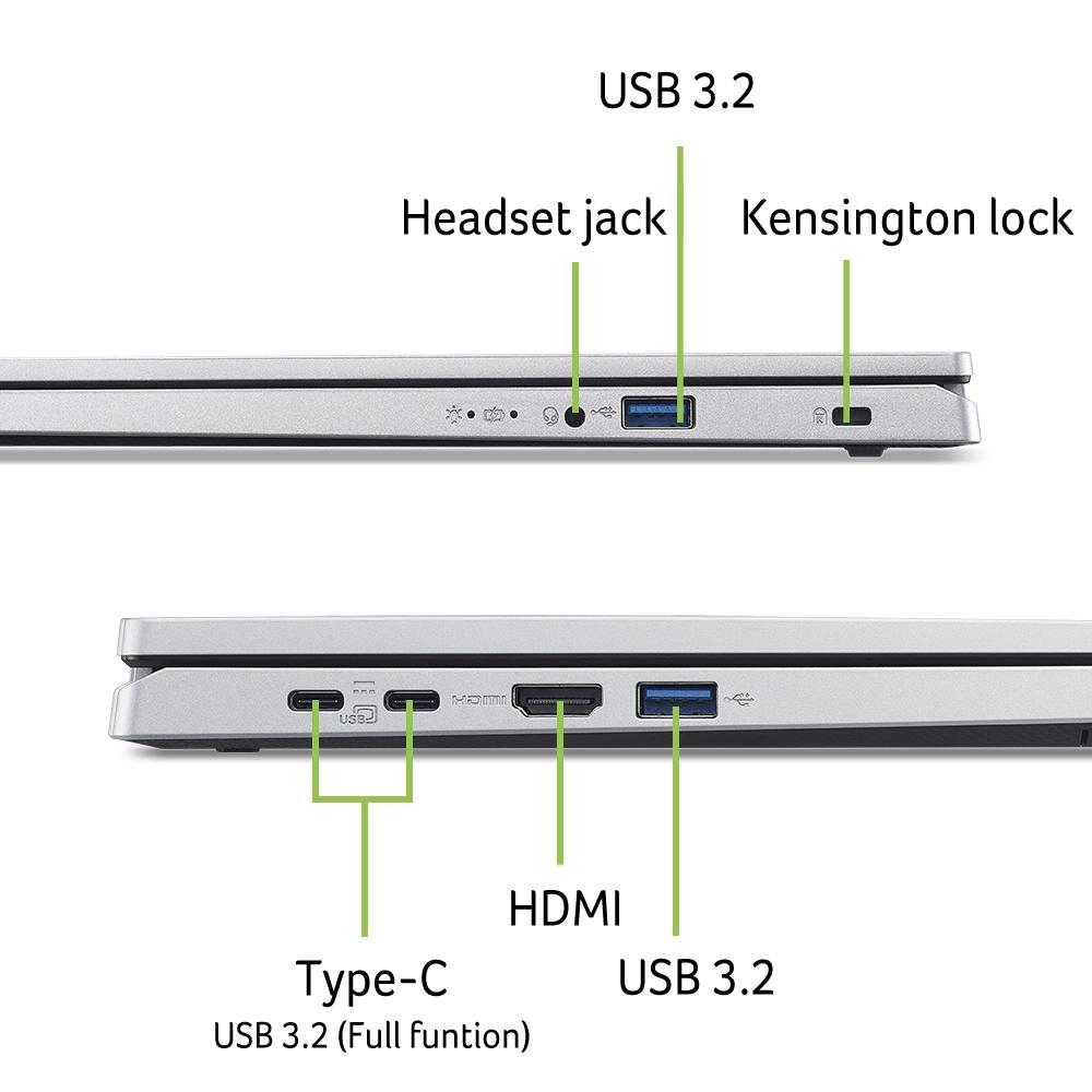 Acer Aspire Go 15 (AG15-71P-518V) 15,6" Full-HD, IPS, Intel i5-1334U, 8GB RAM, 512GB SSD, Windows 11