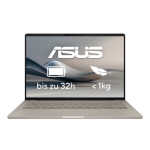 ASUS Zenbook A14 UX3407QA-QD498W, 14″ WUXGA OLED Notebook, Qualcomm Snapdragon X X1-26-100, 16 GB RAM, 1 TB SSD, W11H