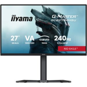 iiyama G-MASTER Red Eagle GCB2784HSU-B1, 27″ Curved, Full HD, VA, 240Hz, 0,7ms MPRT, FreeSync Premium, HDR10