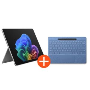 Microsoft Surface Pro 13-Zoll (12. Edition) Bundle mit Tastatur + Stift, 13″, Snapdragon X2 Plus, 16GB, 256GB SSD, W11H