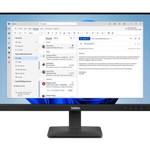 Lenovo ThinkVision S24-4e, 23,8 Zoll FHD IPS Monitor, 1920 x 1080, 100Hz, 4ms, 250 cd/m², 99% sRGB, HDMI, VGA