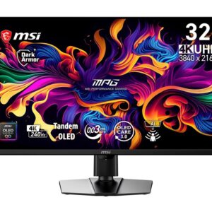 MSI MPG 322URDE QD-OLED X24, 31,5 Zoll, 4K UHD, 240Hz, 0,03ms, USB-C 98W