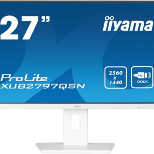 iiyama G-MASTER XUB2797QSN-W2 computer screen 68.6 cm (27″) 2560 x 1440 Pixel 4K Ultra HD LED White