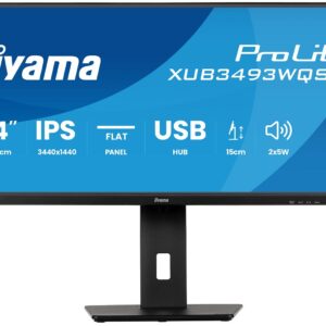 iiyama ProLite XUB3493WQSU-B6 – 86.4 cm (34″) 1440 x 3440 Pixel UltraWide Quad HD LED Black