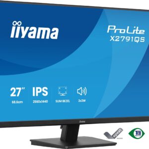 iiyama ProLite X2791QS-B1 – 68.6 cm (27″) 2560 x 1440 Pixel Quad HD LED Black