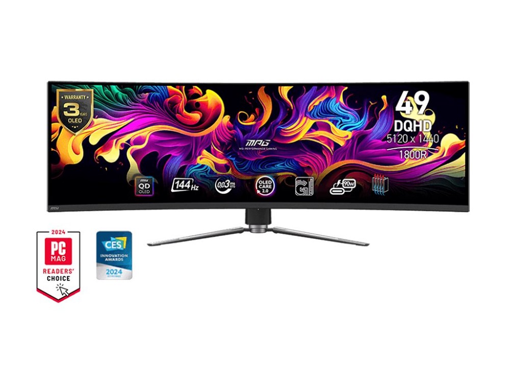 MSI MPG 491CQPDE QD-OLED – OLED monitor – Gaming – bent – 124.46 cm (49″)