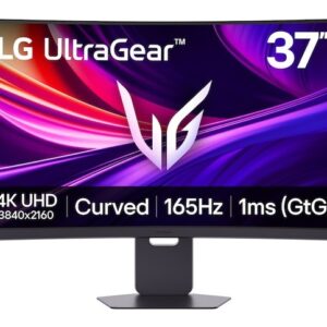 LG UltraGear 37G800A-B, 37″ 4K UHD Curved VA, 165Hz, 1ms, DisplayHDR 600, AMD FreeSync Premium Pro, USB-C 65W