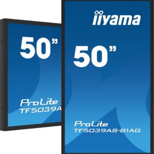 iiyama ProLite TF5039AS-B1AG 50″ 4K UHD PCAP touchscreen, Android 11, iiSignage2 CMS, Digital Signage