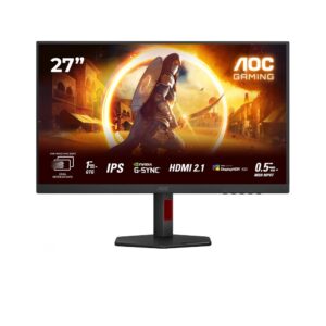 AOC U27G4R 27 inches – Dual-frame Gaming Monitor Fast IPS Panel, UHD 160Hz/FHD 320Hz, 1 ms, HDR400, HDMI, DP