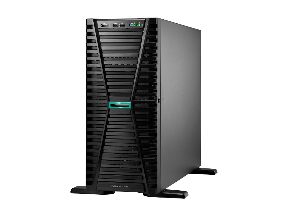 HPE ProLiant ML110 Gen11 – Server – Tower – 4.5U – 1-way – 1 x Xeon Silver 4510 / 2.4 GHz – RAM 64 GB – SATA/SAS/NVMe –