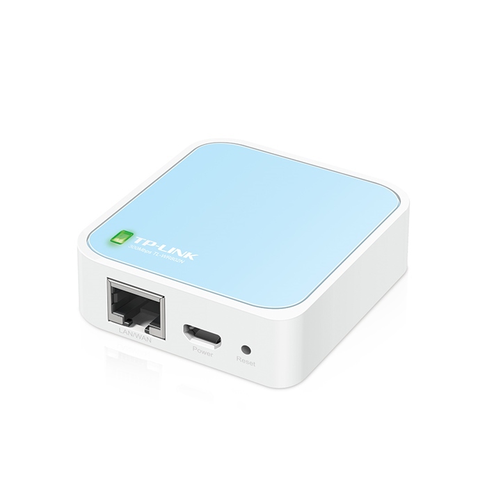 TP-Link WR802N Mobile Nano WLAN Router N300 Single Band, 1x LAN