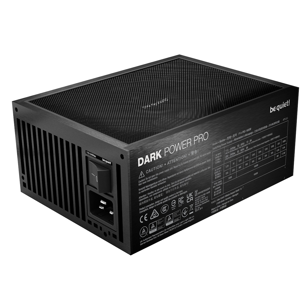 be quiet! DARK POWER PRO 14 IO 1600W | PC-Netzteil