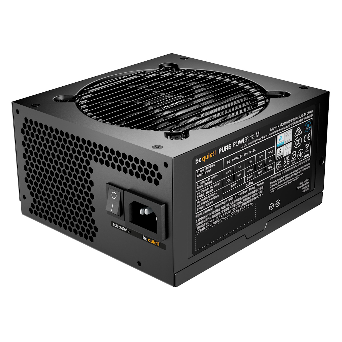 be quiet! PURE POWER 13 M 550W | PC-Netzteil