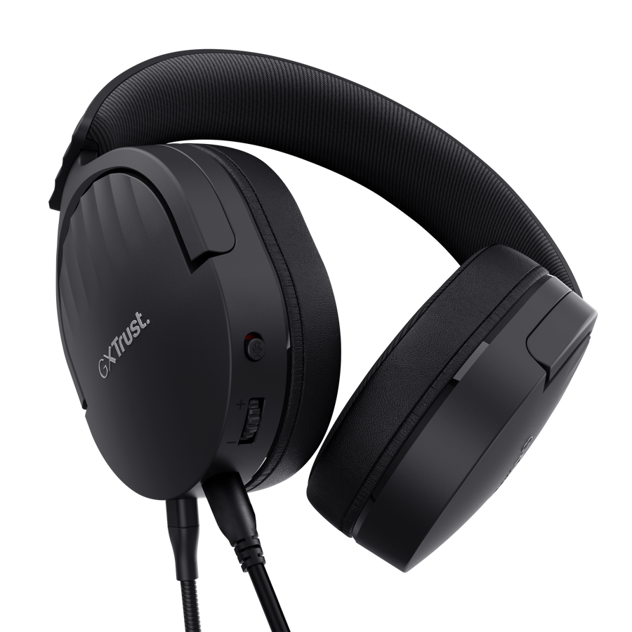 Trust Gaming GXT489 FAYZO Gaming Headset black Powerful, ear-closing gaming headset for PC, laptop and consoles, black