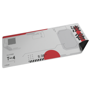 MAU Trust Gaming GXT759 XXL white/red XXL gaming mousepad with stitched edge for convenient and stable gaming