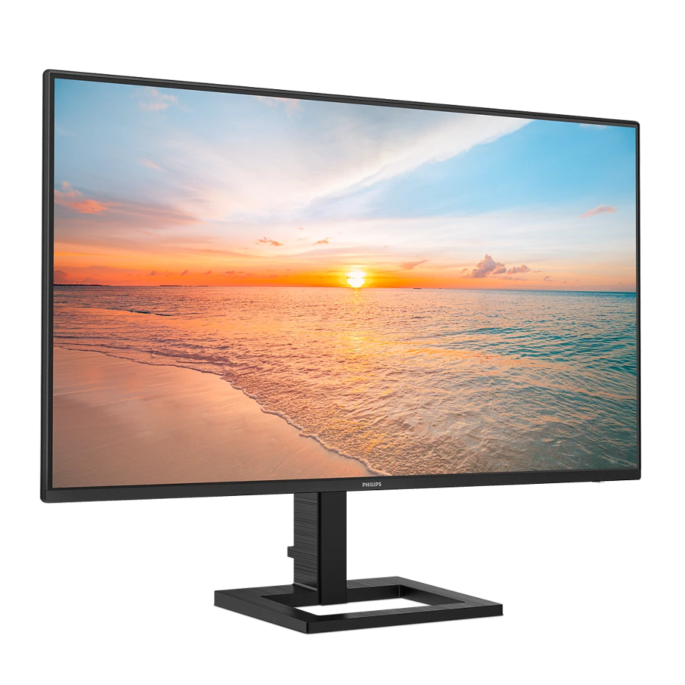Philips 27E1N1600AE 27 Zoll QHD Monitor, Lautsprecher, höhenverstellbar (2560x1440, 100Hz, HDMI 1.4, USB-C (65W PD), USB Hub) schwarz