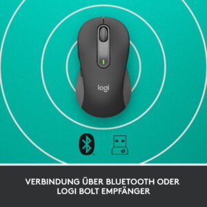 Logitech Signature M650 L Wireless Mouse for Business, For Right-Handed, 5 Keys, Graphite